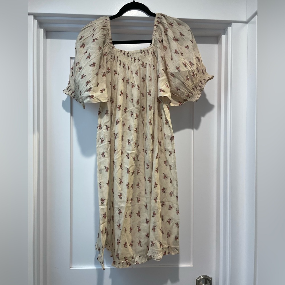 Woman’s EDDY Medium Crimson & Cream floral Nightgown
